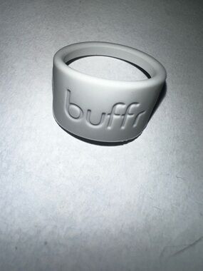 Buffr Silicone Ring in Light Gray size 8